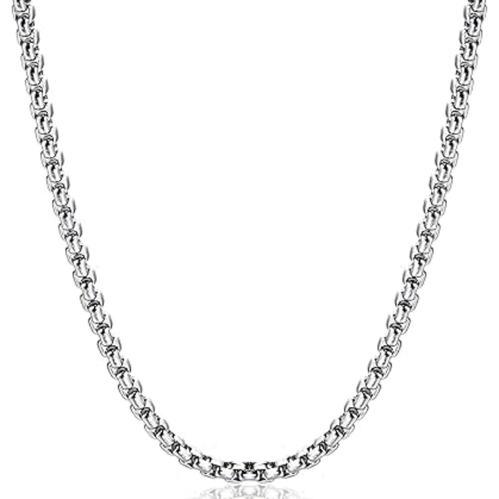 Stainless Steel Box Chain Necklace 7mm